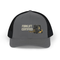 Forklift Certified Trucker Cap — Embroidered Snapback view 2