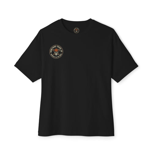 Boneyard front crest — black tee