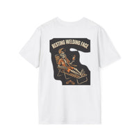 Resting Welding Face â€” Welder Tee view 5