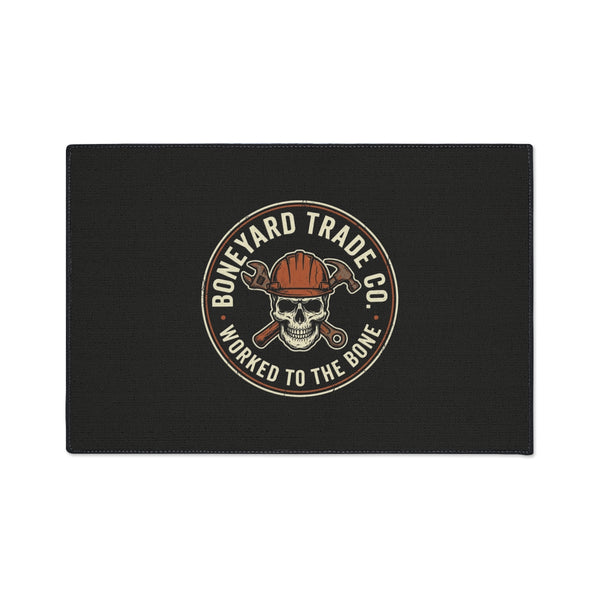 Boneyard Logo — Heavy Duty Floor Mat — Boneyard heavy-duty floor mat