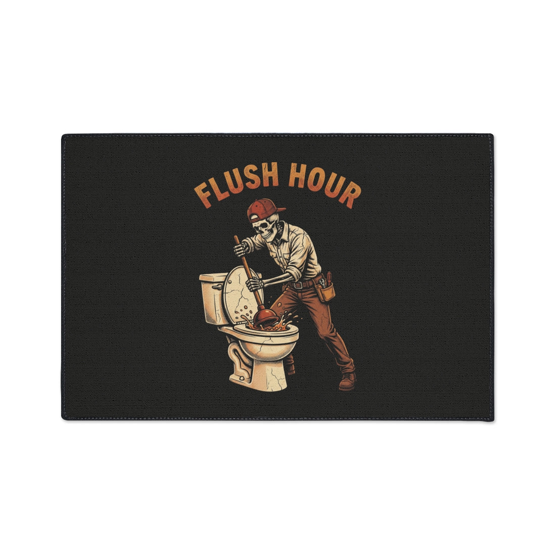 Flush Hour — Plumber Floor Mat