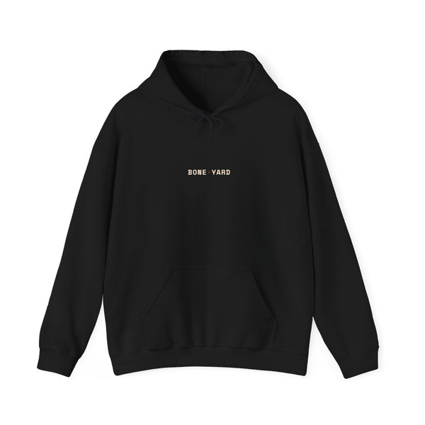 BONE·YARD crest — front, black Hoodie