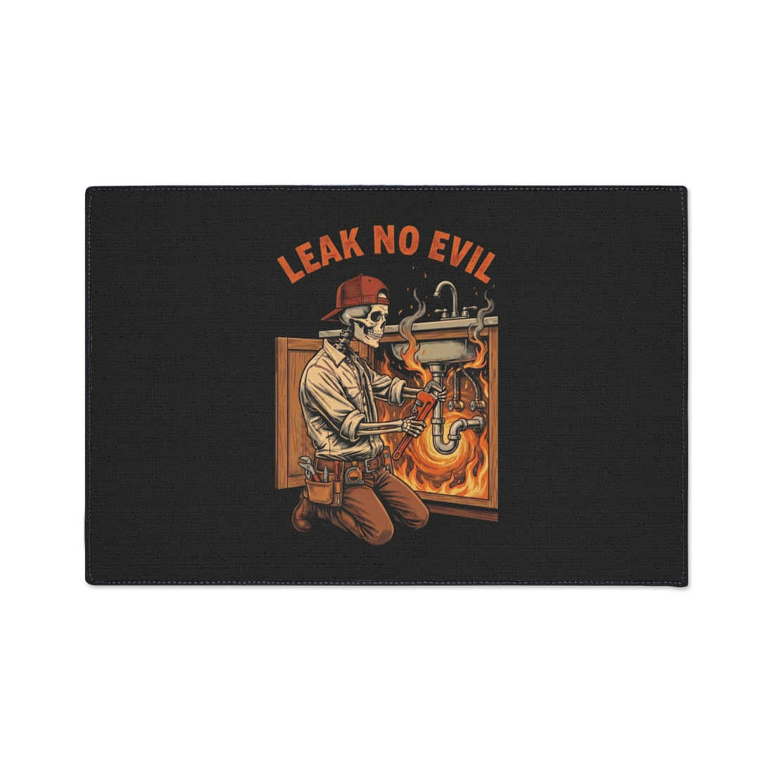 Leak No Evil — Plumber Floor Mat