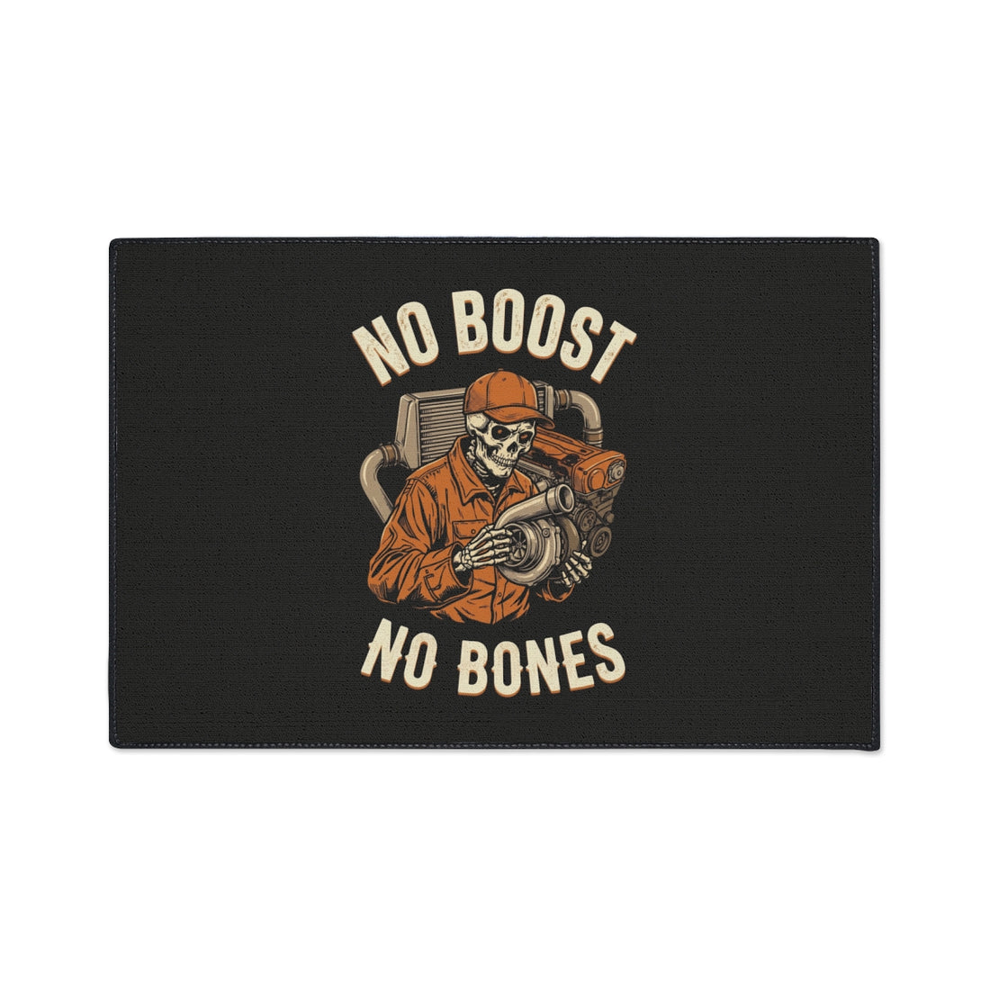 No Boost No Bones — Mechanic Floor Mat