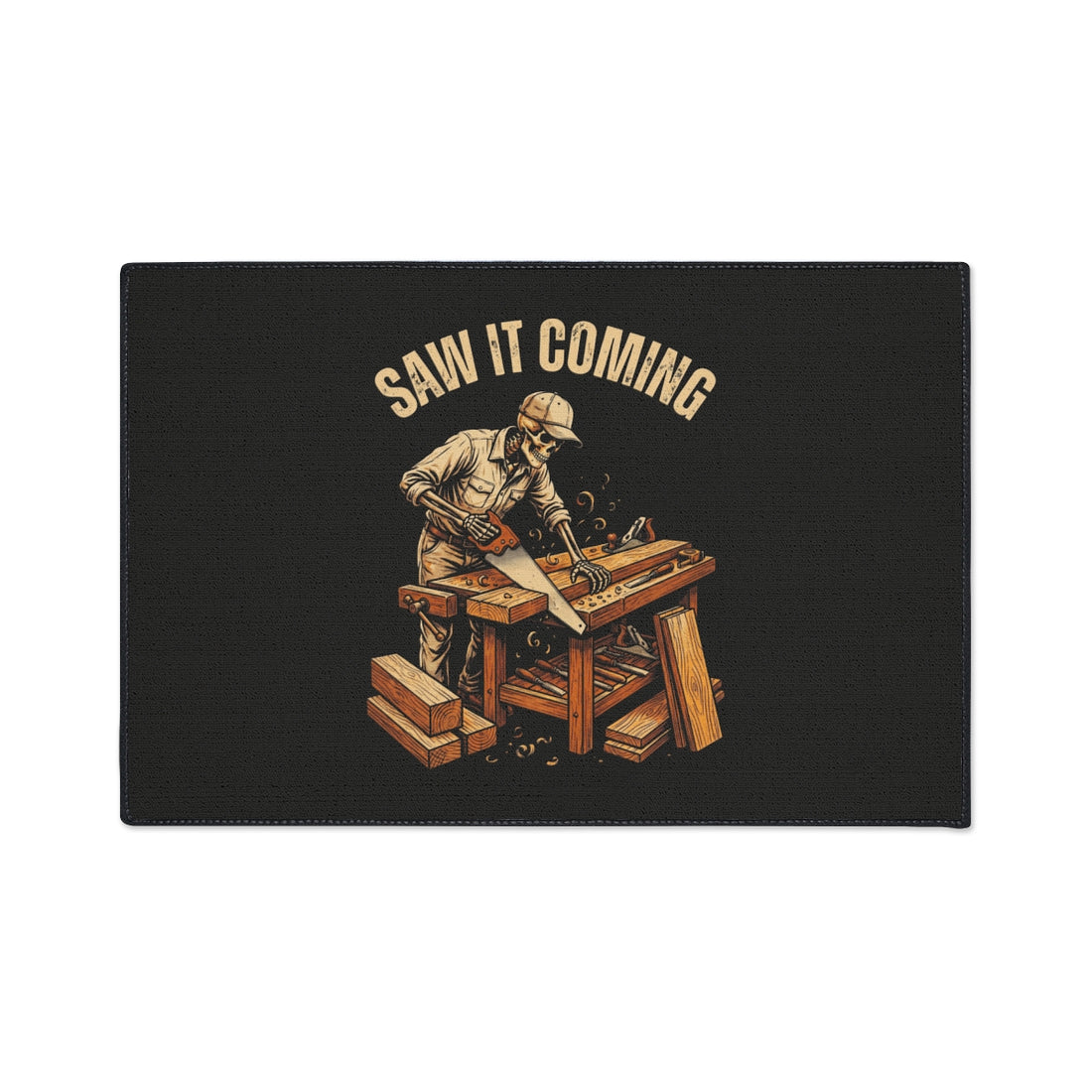Saw It Coming — Carpenter Floor Mat