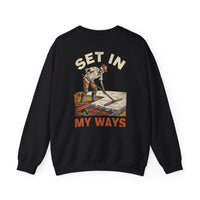 Set In My Ways — Concrete Crewneck view 1