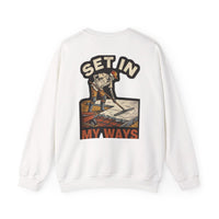 Set In My Ways — Concrete Crewneck view 3