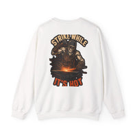 Strike While It's Hot — Blacksmith Crewneck view 3