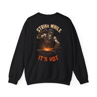 Strike While It's Hot — Blacksmith Crewneck view 1