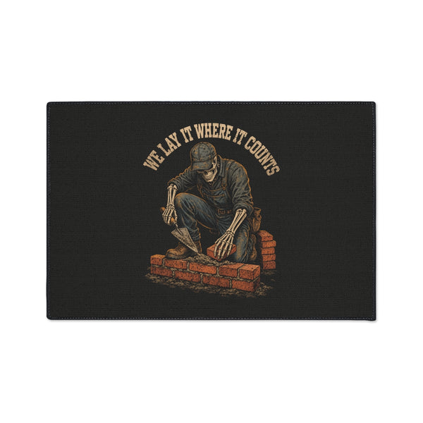 We Lay It Where It Counts — Mason Floor Mat — Boneyard heavy-duty floor mat