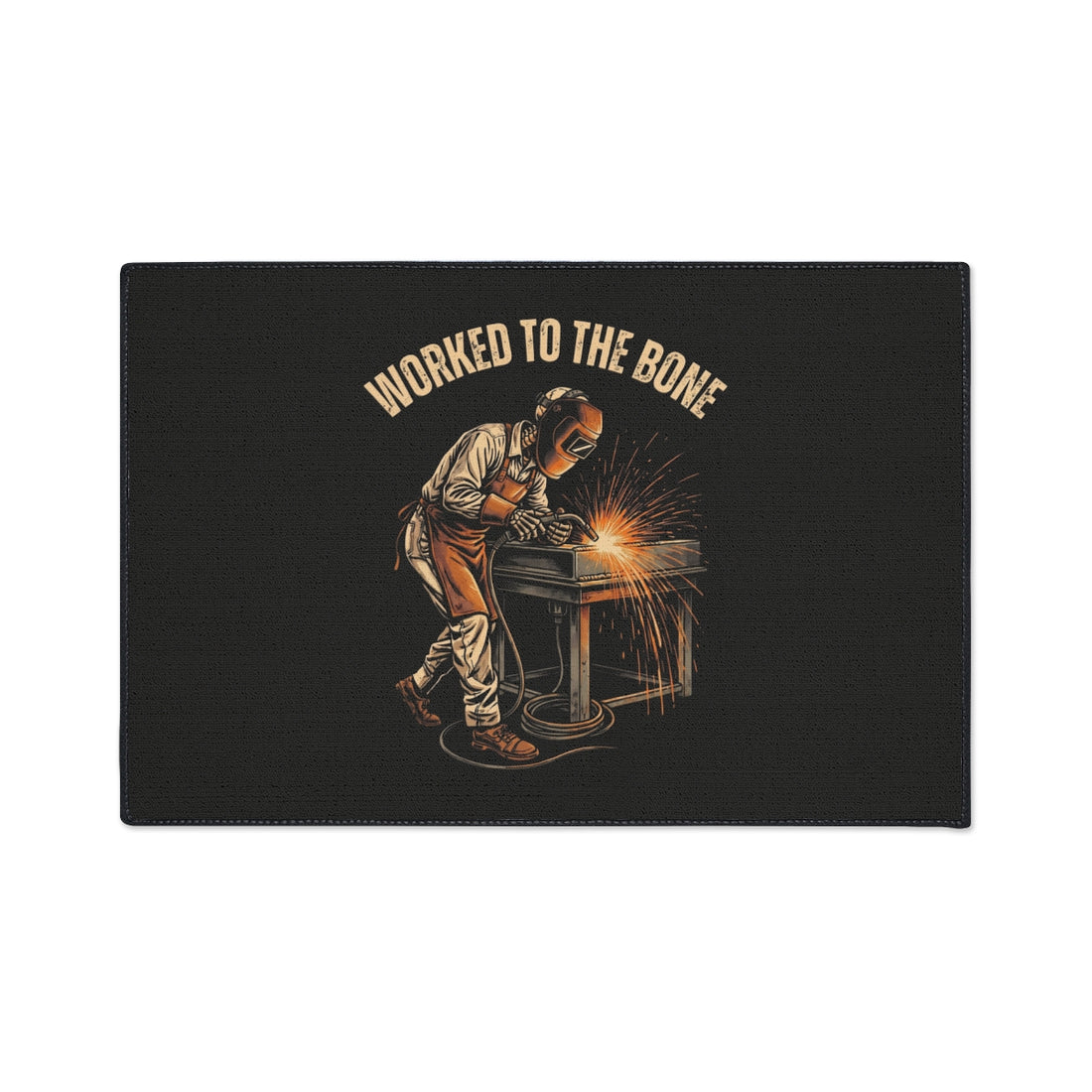 Worked To The Bone — Welder Floor Mat
